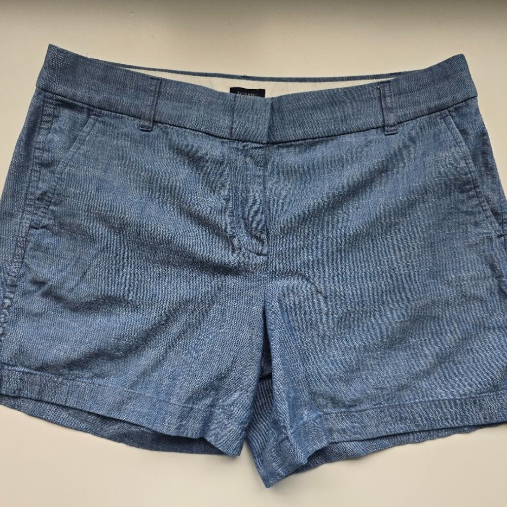 J.Crew Classic Chambray Shorts – Size 10 - Picture 3 of 8